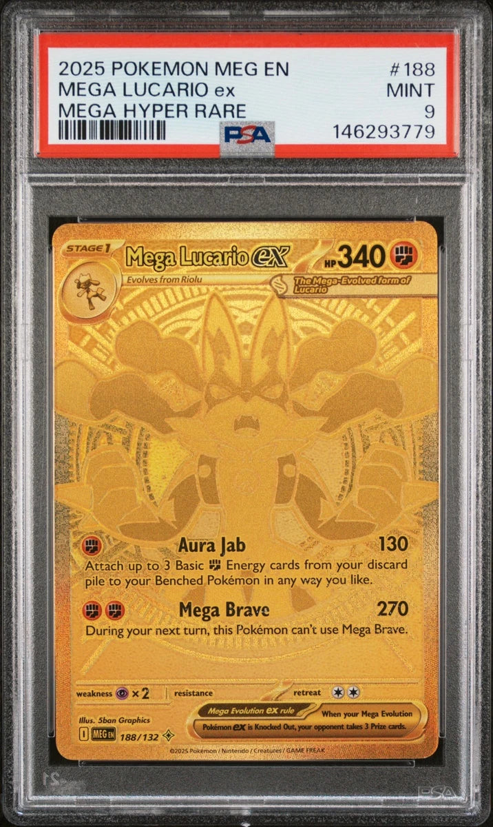 Mega Lucario ex 188/132 Me01: Mega Evolution Holo