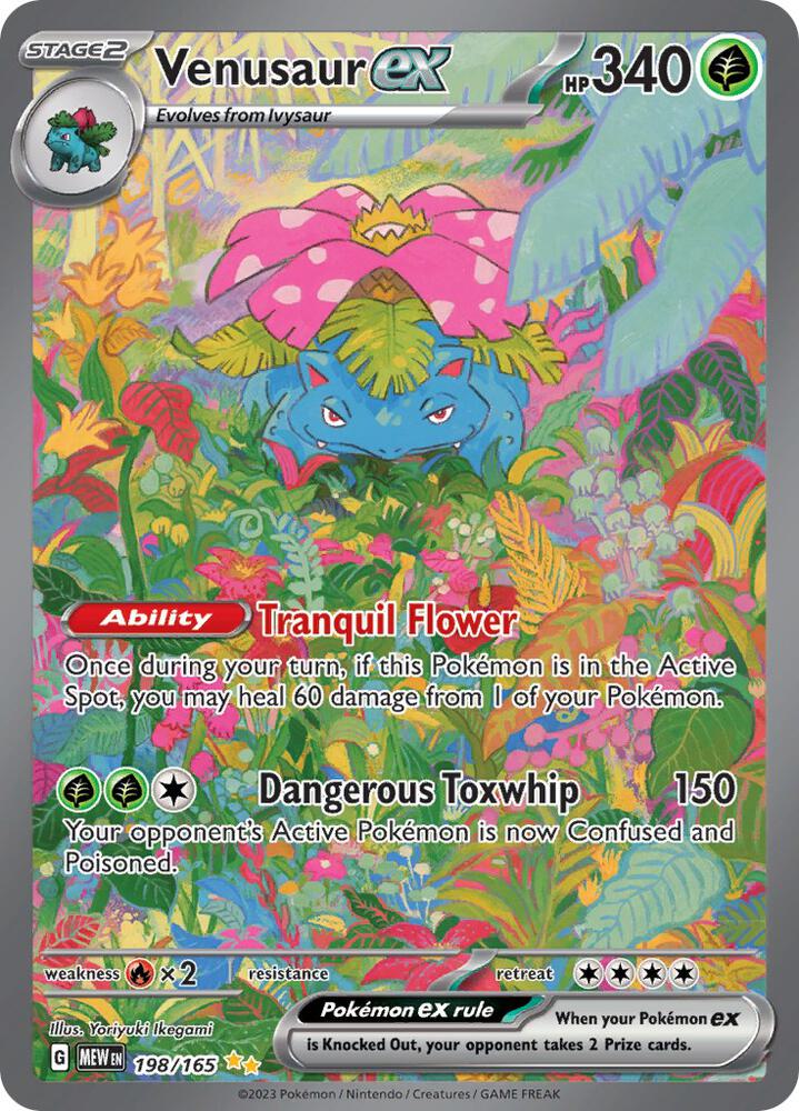 Venusaur ex - 198/165 - SV: Scarlet & Violet 151 (MEW)
SV: Scarlet & Violet 151